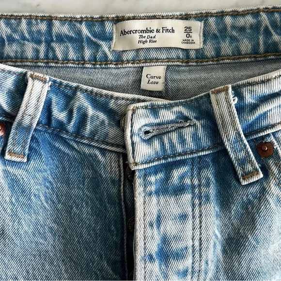 A&F High Rise Dad Jean Short - Picture 13 of 16